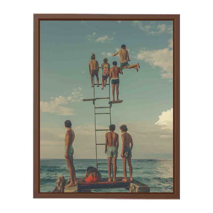 Diving Board Print Painting