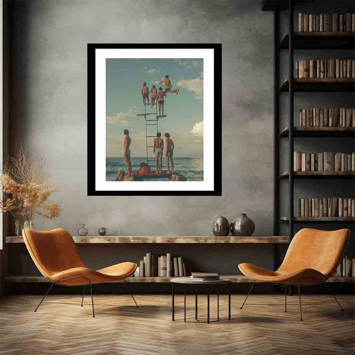 Diving Board Print Art Print