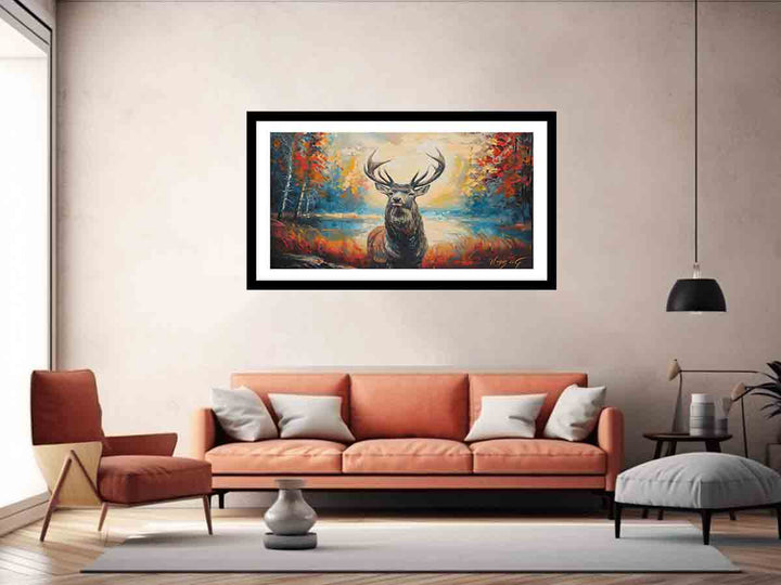 Deer Painting Art Print