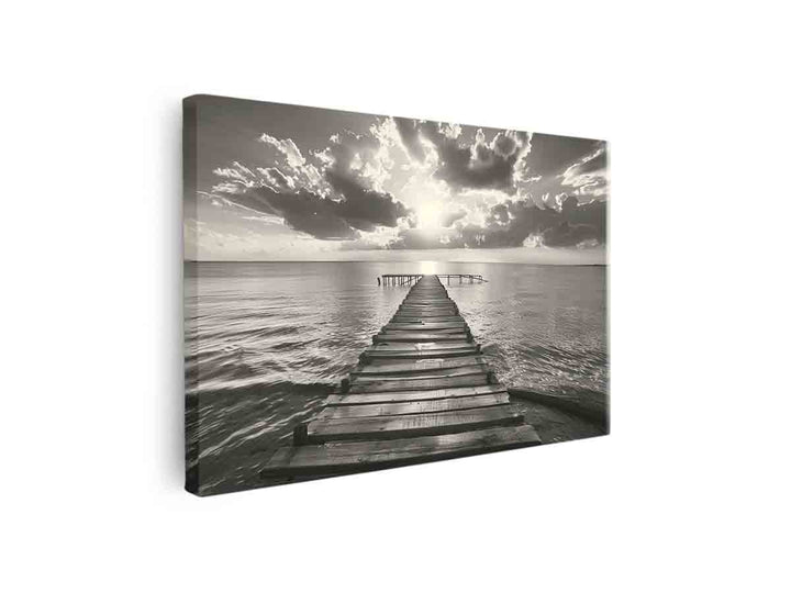 Walk to sea canvas Print