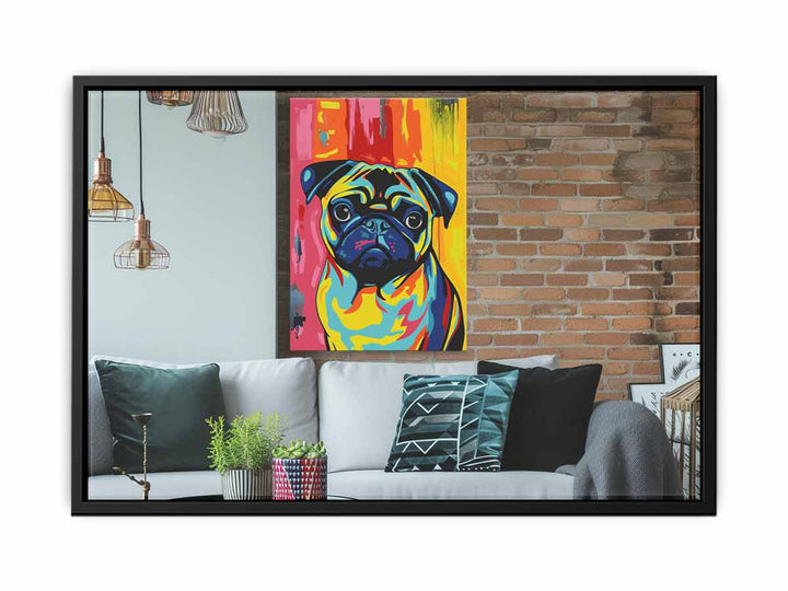 Pug Dog Art canvas Print