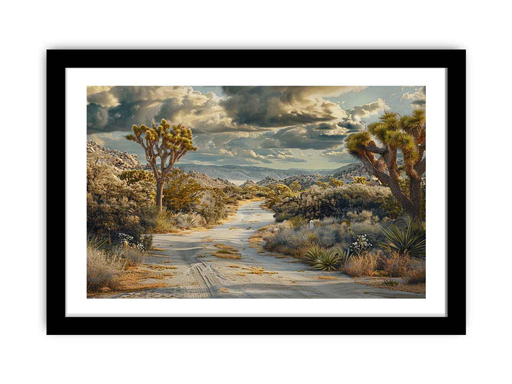 Beautiful  Road   Art  framed Print