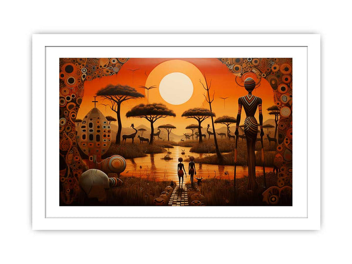 Africa Art print framed Print