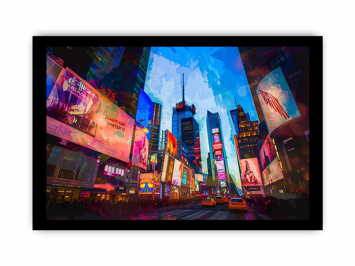 Times Square  framed Print