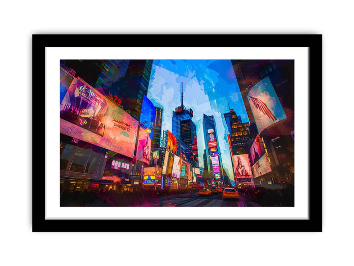 Times Square  framed Print