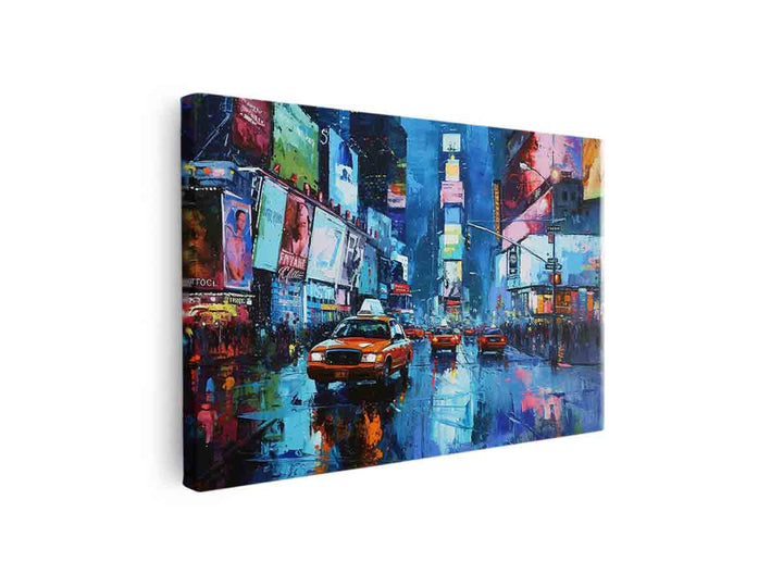 Times Square Art canvas Print