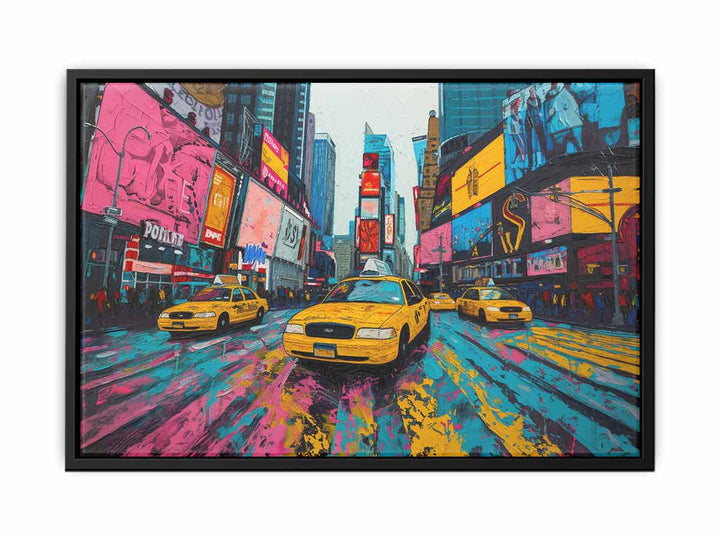 Times Square  Painting canvas Print