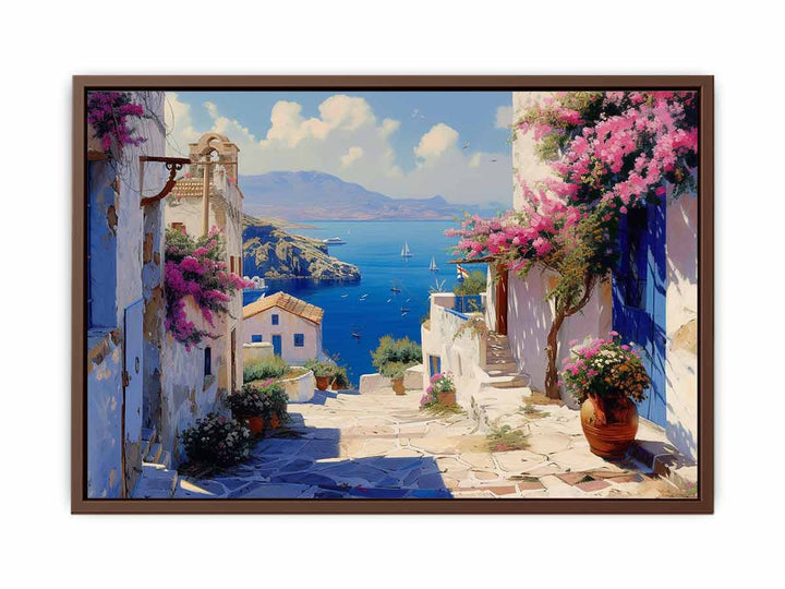 Greek Village  Painting