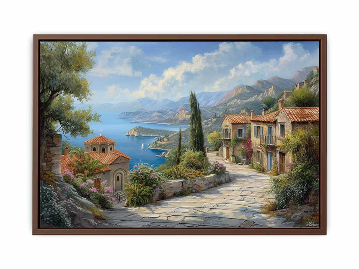 Greek Village  Art Painting