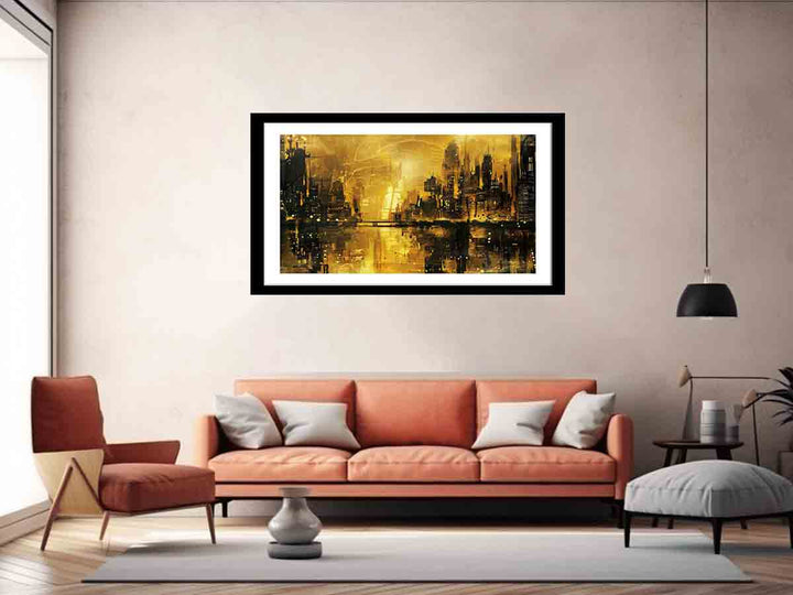 Gold Coast City Painting Art Print