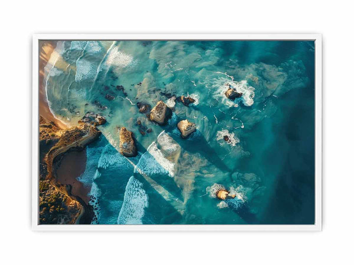 Great Ocean Road Drone View Art Painting