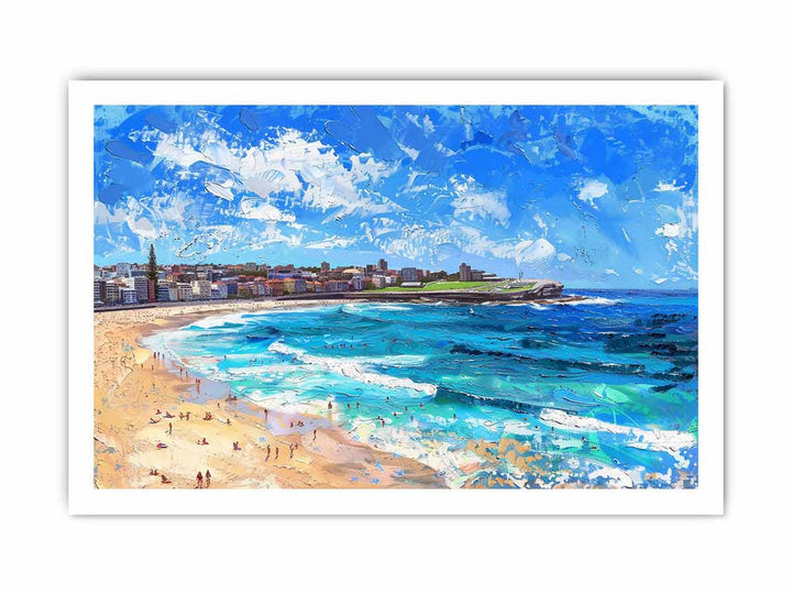 Bondi Beach Art framed Print