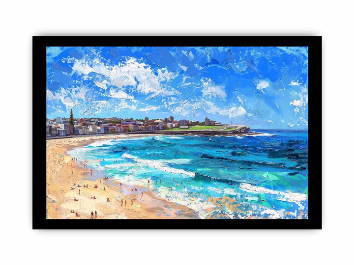 Bondi Beach Art framed Print