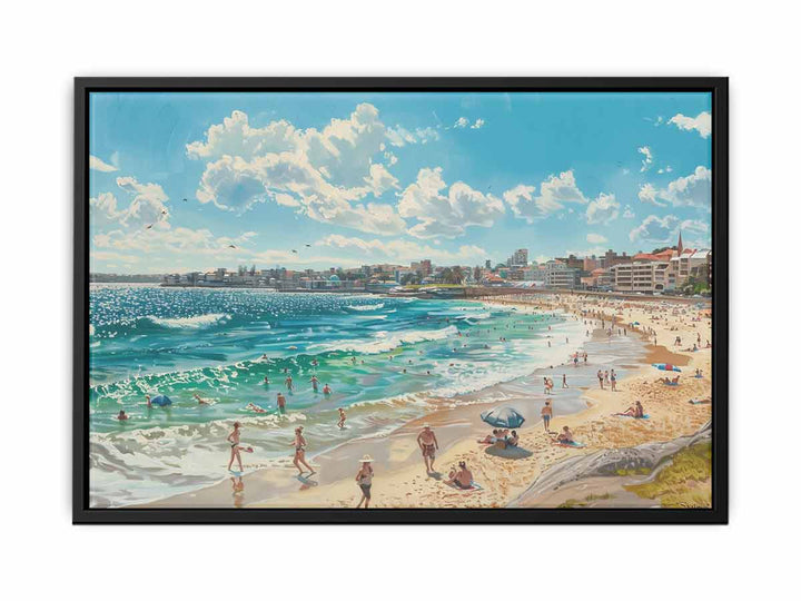 Bondi Beach Painting canvas Print