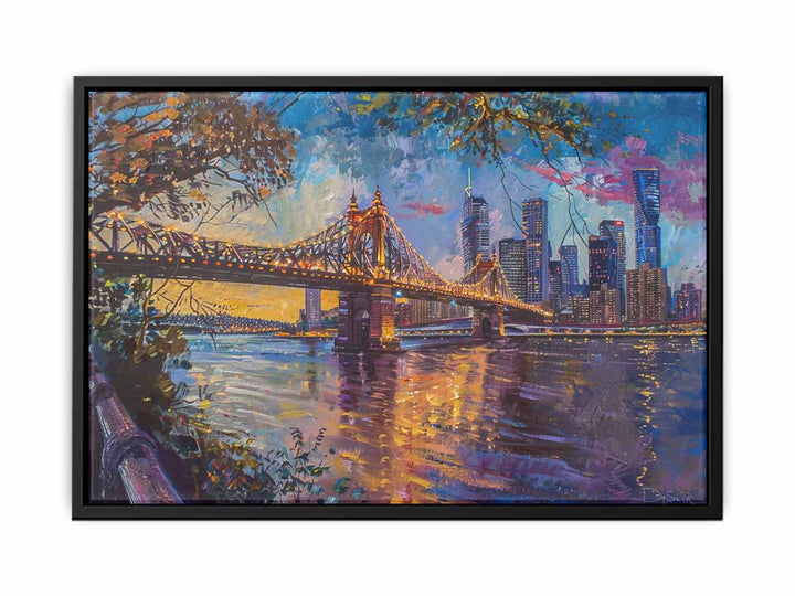 Storey Bridge Brisbane Painting canvas Print