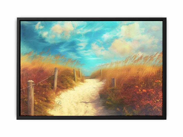 Beach Path Art 2 canvas Print