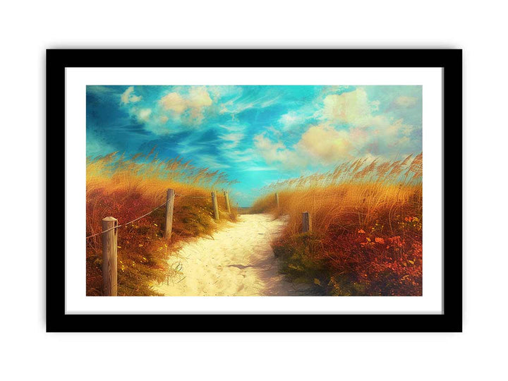 Beach Path Art 2 framed Print