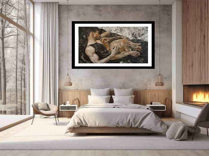 Homoerotic Painting Art Print