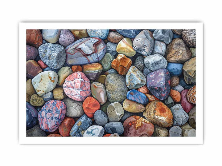 Rocks Painting framed Print