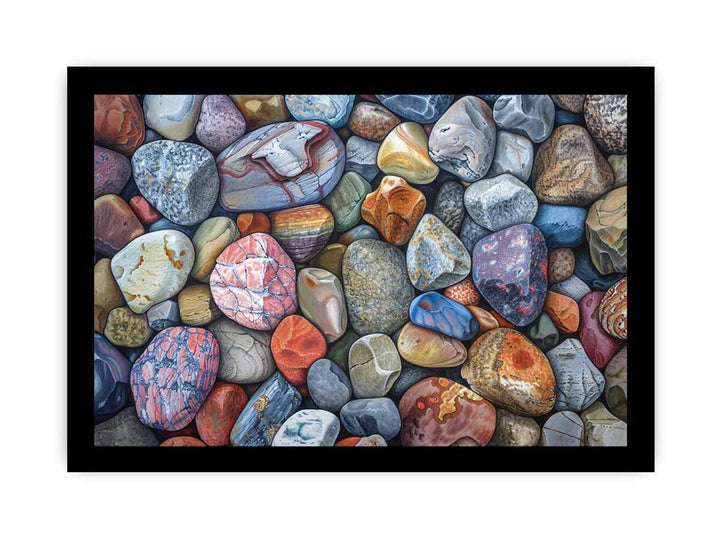 Rocks Painting framed Print