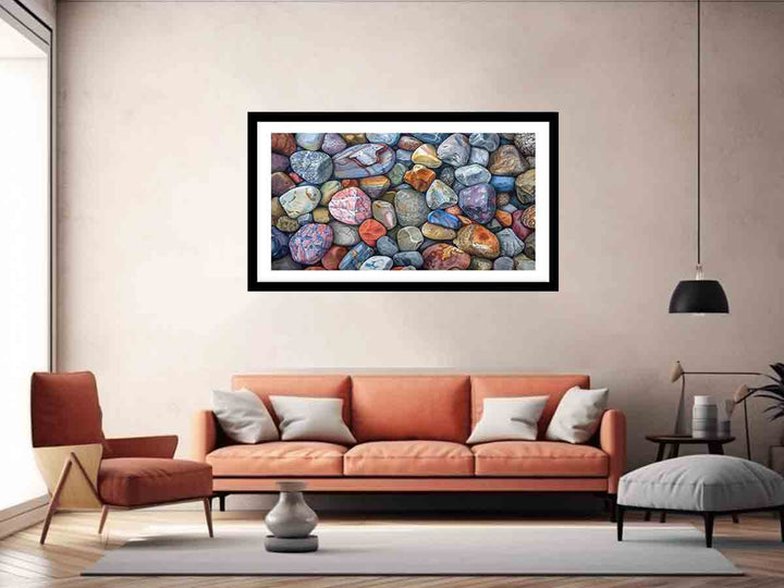 Rocks Painting Art Print