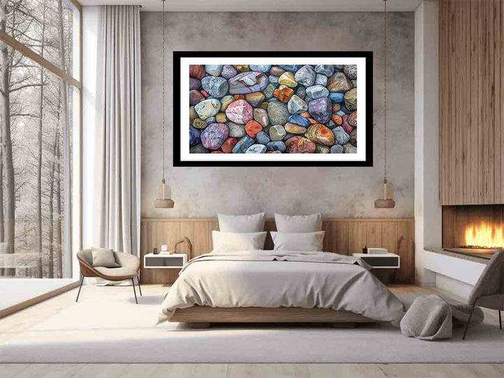 Rocks Painting Art Print