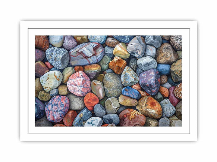 Rocks Painting framed Print