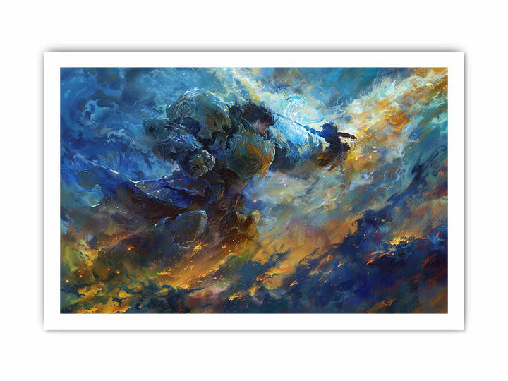 In the Sky Art framed Print