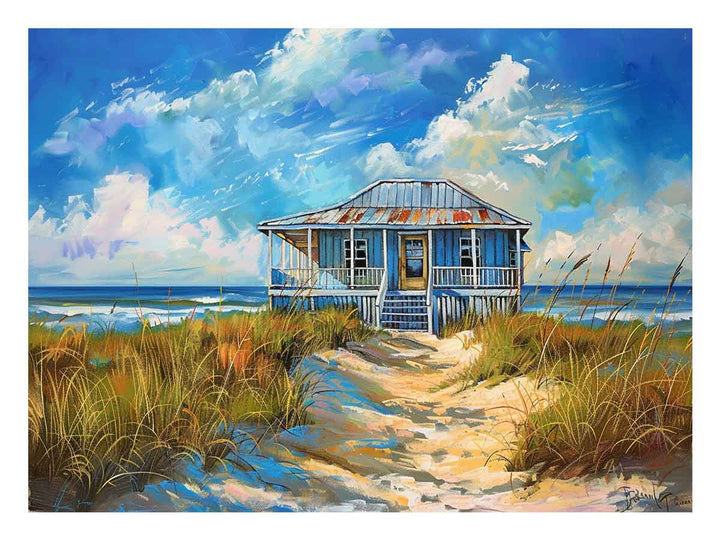 Beach House Art Print