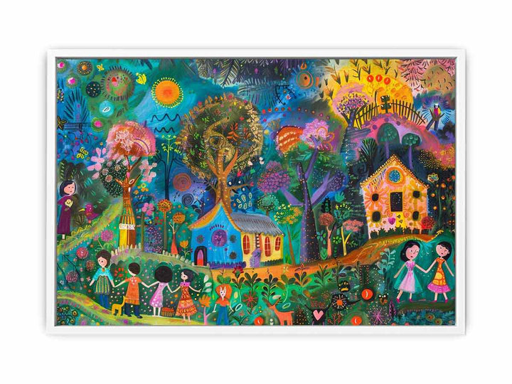 Folk Art print Painting