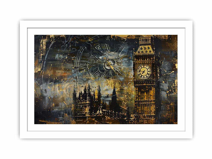 London  Clock Painting framed Print