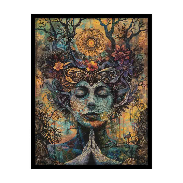 Meditation Framed   Print canvas Print