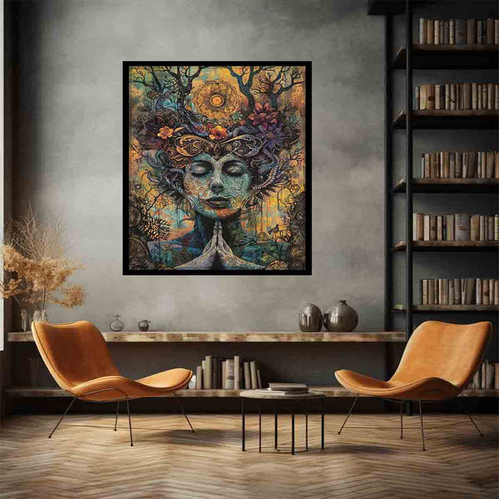 Meditation Framed  Art Print