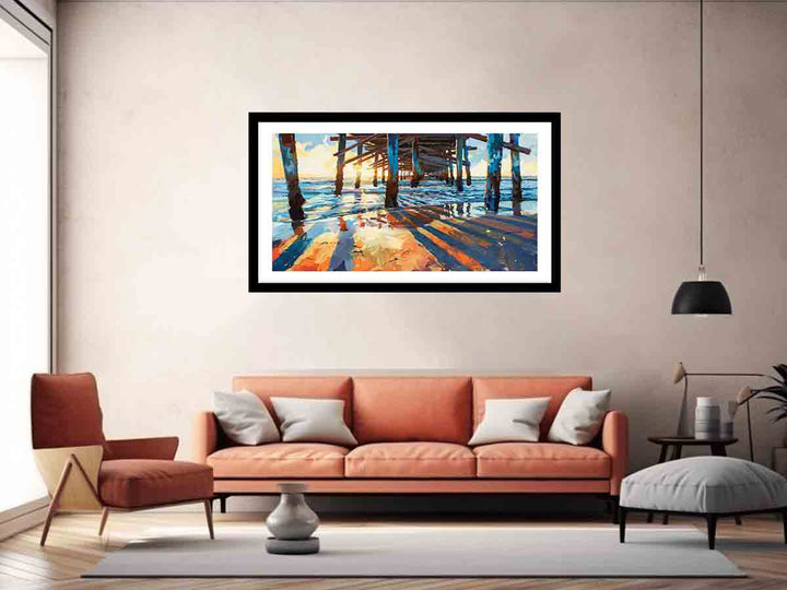 Pier Painting Art Print