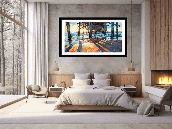 Pier Painting Art Print