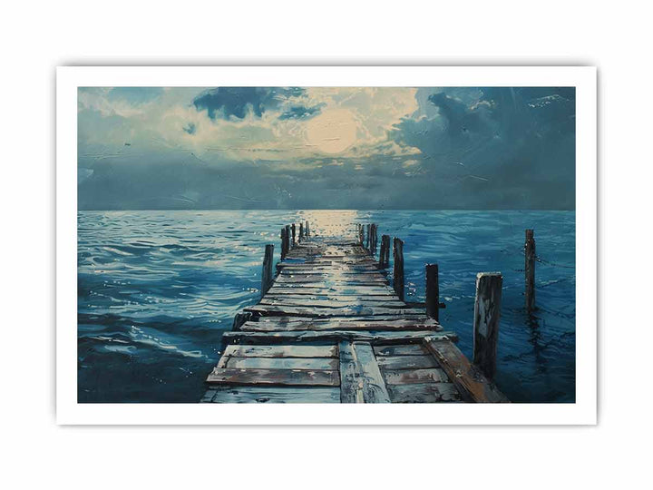 Broken Pier Art framed Print