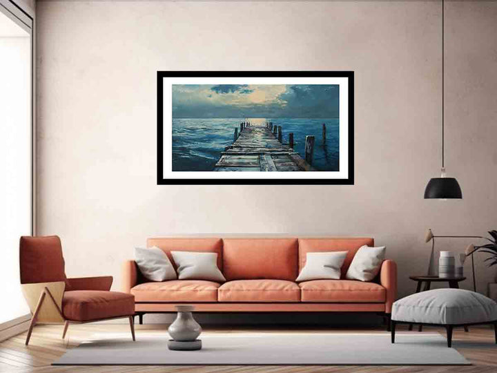 Broken Pier  Art Print