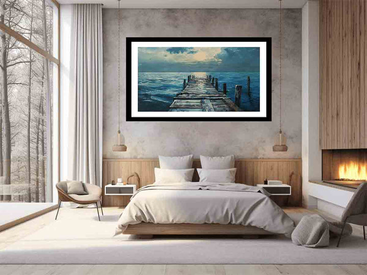 Broken Pier  Art Print