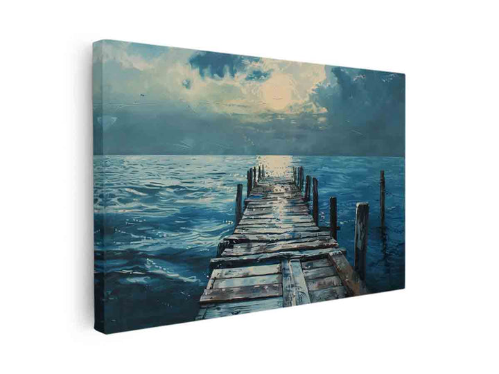 Broken Pier Art canvas Print