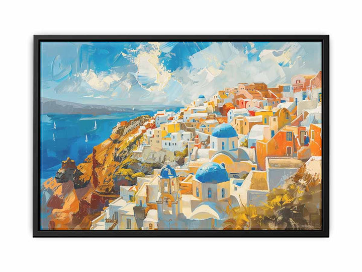 Santorini Print  canvas Print