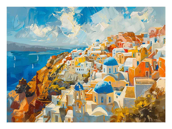 Santorini Print  Art Print