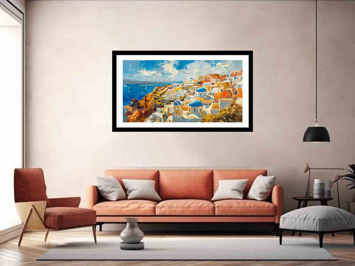 Santorini Print  Art Print