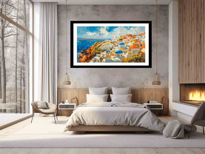 Santorini Print  Art Print