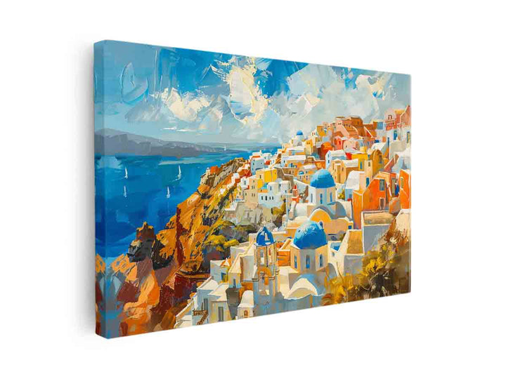 Santorini Print  canvas Print