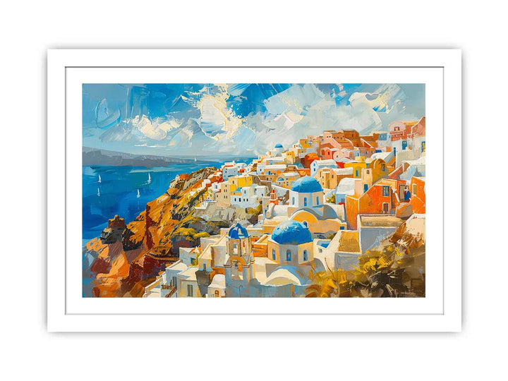 Santorini Print  framed Print