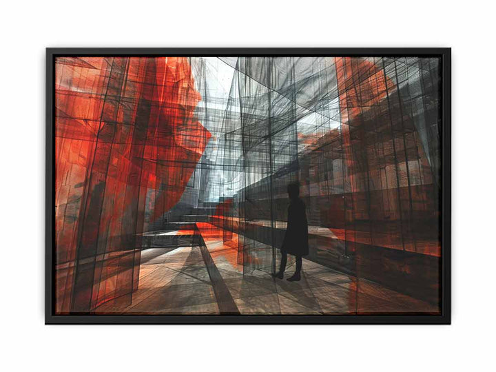 Modern net Art canvas Print