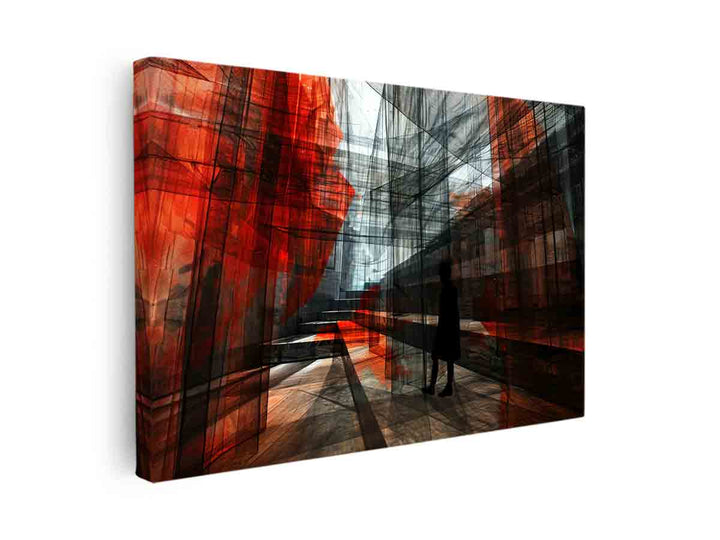 Modern net Art canvas Print