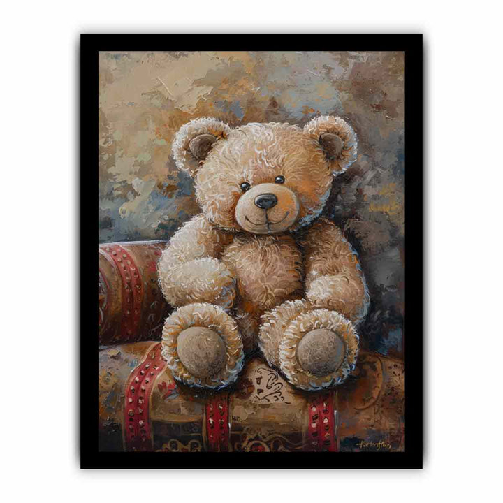 Teddy Bear Art framed Print