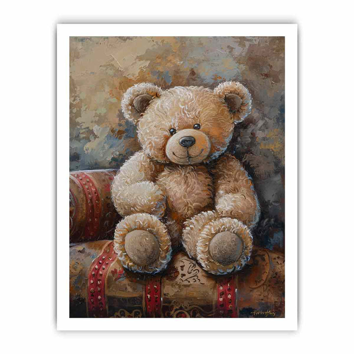 Teddy Bear Art framed Print