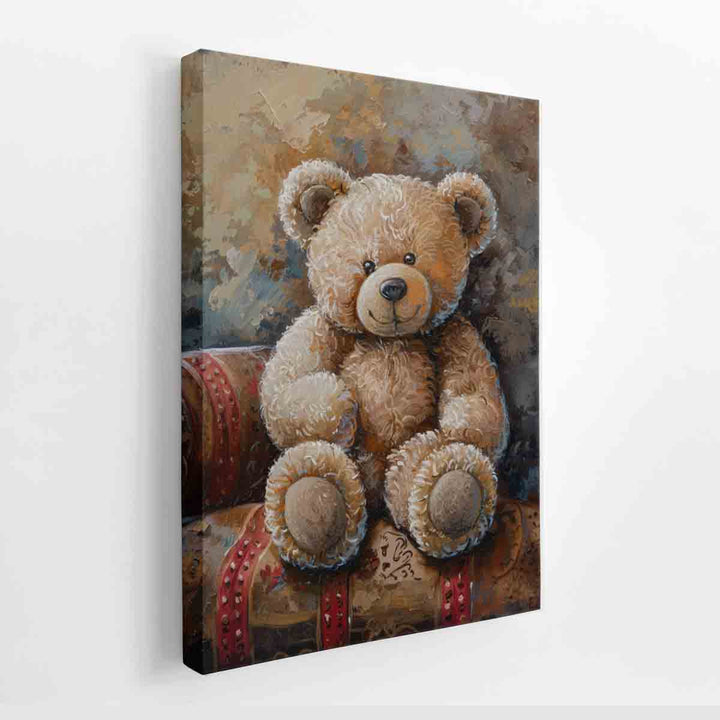 Teddy Bear Art canvas Print